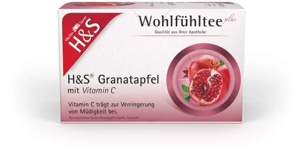 H&amp;S Granatapfel Mit Vitamin C 20 Filterbeutel