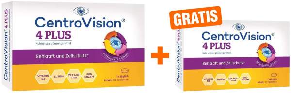 Centrovision 4 plus 30 Tabletten + gratis Centrovision 4 plus 10 Tabletten