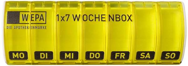 Wepa 1x7 Wochenbox gelb + UV-Schutz