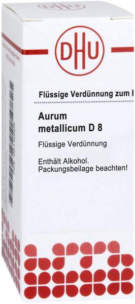 Aurum Metallicum D 8 Dilution 20 ml