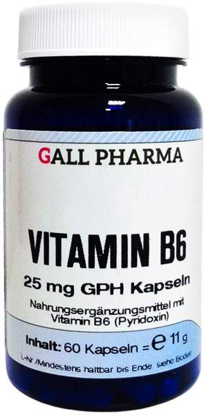 Vitamin B6 25 mg Gph Kapseln 60 Stück
