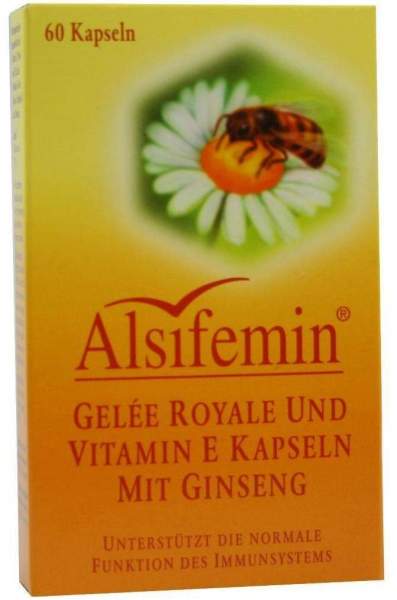 Alsifemin Gelee Royal + Vitamin E Mit Ginseng 60 Kapseln