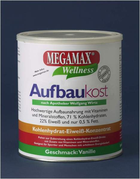 Megamax Aufbaukost Vanille 1,5 KG Pulver