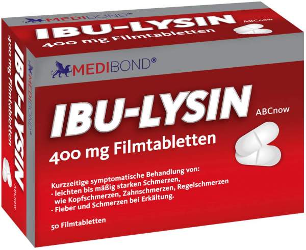 Ibu Lysin Medibond 400 mg 50 Filmtabletten