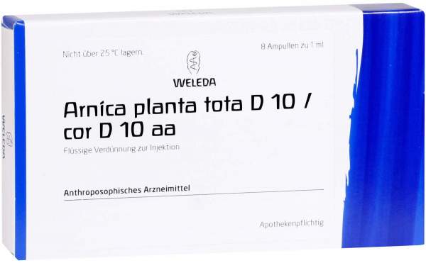Arnica Planta Tota D 10 - Cor D 10 Aa 8 X 1 ml Ampullen