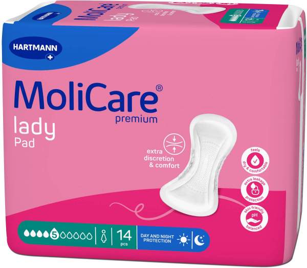 Molicare Premium Lady Pad 5 Tropfen 14 Stück