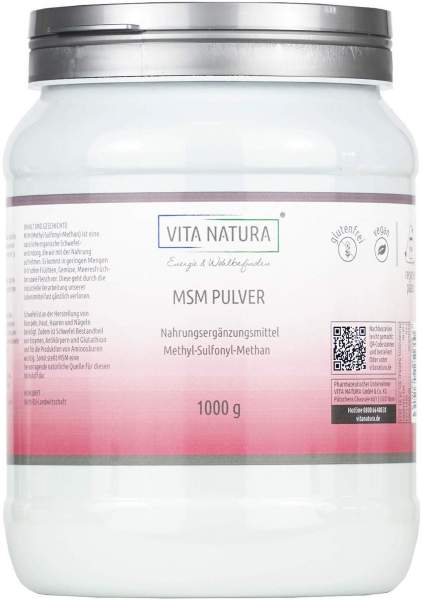 Msm Pulver Methylsulfonylmethan 1000 G Pulver