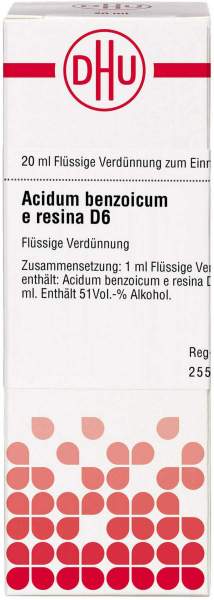 DHU Acidum Benzoicum e resina D6 Dilution