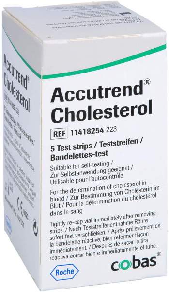 Accutrend Cholesterol 5 Teststreifen