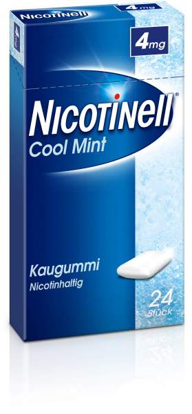 Nicotinell Kaugummi 4 mg Cool Mint 24 Stück