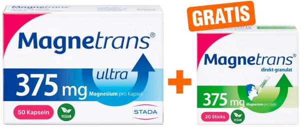 Magnetrans 375 mg ultra 50 Kapseln + gratis Magnetrans direkt 375 mg Granulat