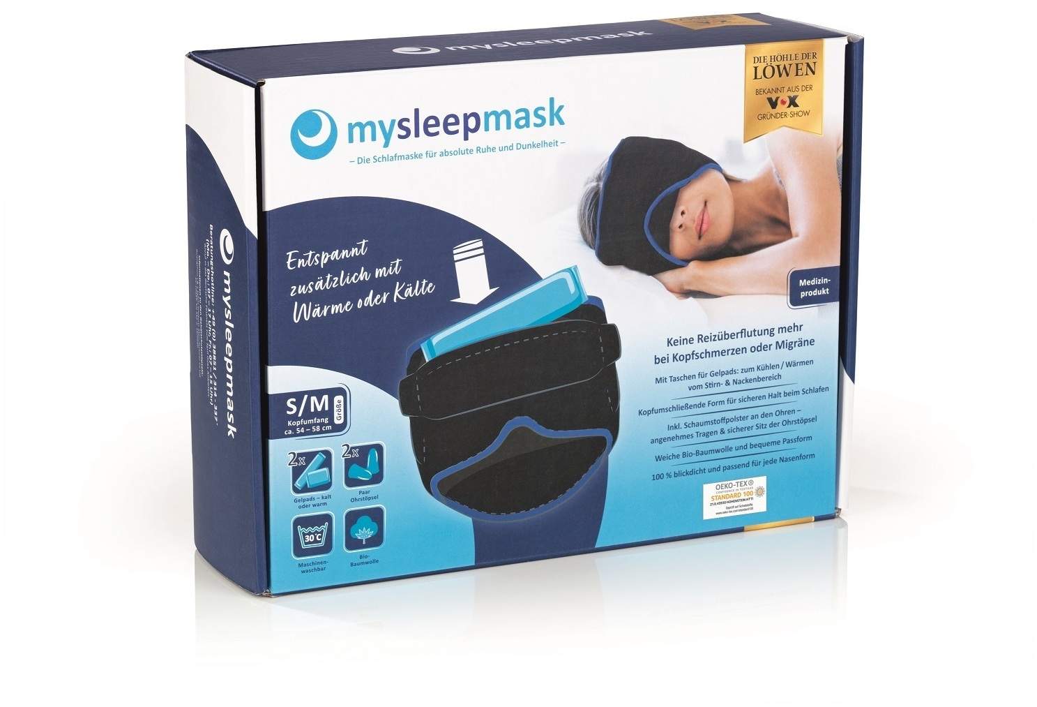 Máscaras para confort ocular Lewis N. Clark con correas ajustables