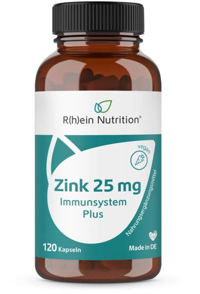Zink 25 mg Immunsystem Plus 120 Kapseln