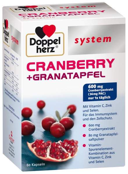 Doppelherz Cranberry + Granatapfel System Kapseln 60 Kapseln