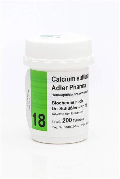 Biochemie Adler 18 Calcium Sulfuricum D 12 200 Tabletten