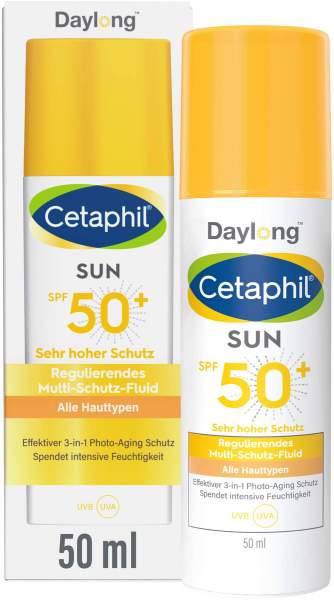 Cetaphil Sun Daylong SPF 50+ regulierendes Multi Schutz Fluid Gesicht 50 ml