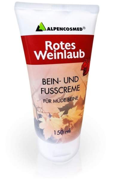 Alpencosmed Rotes Weinlaub Bein- und Fußcreme 150 ml