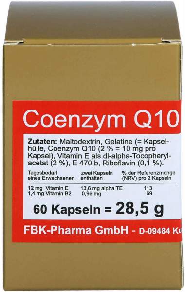 Coenzym Q10 10 mg Kapseln 60 Stück
