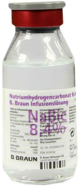 Natriumhydrogencarbonat B.Braun 8,4% 100 ml Infusionslösung