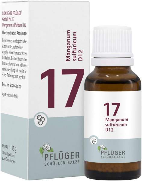 Biochemie Pflüger Nr. 17 Manganum Sulfuricum D12 15 G Globuli