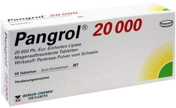Pangrol 20000 Filmtabletten 50 Magensaftresistente Tabl.