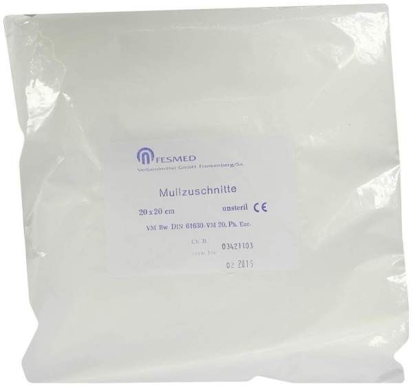 Mullzuschnitte Bw Unsteril 20 X 20 cm 500 Beutel