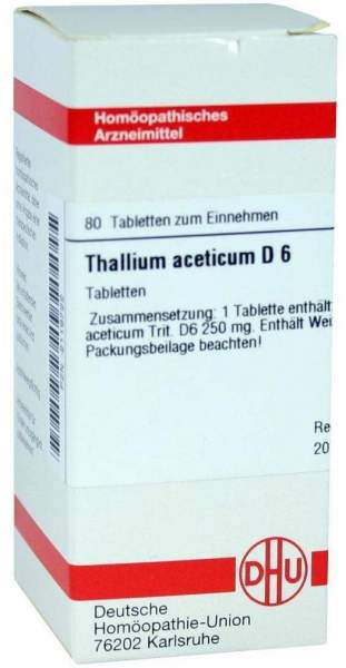 Thallium Aceticum D6 Tabletten 80 Tabletten