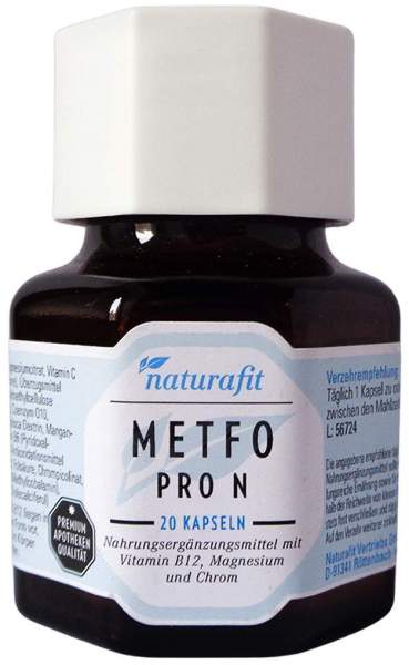 Naturafit Metfo Pro N Kapseln 20 Stück