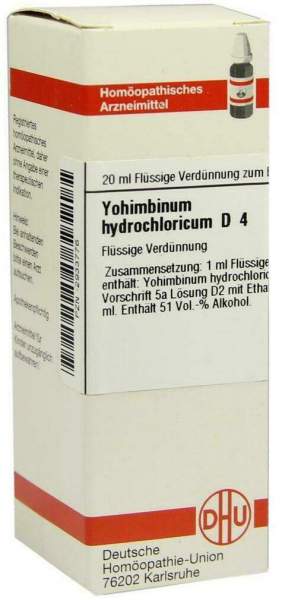 DHU Yohimbinum Hydrochl. D4 20 ml Dilution