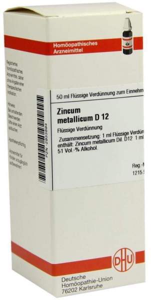 Zincum Metallicum D 12 50 ml Dilution
