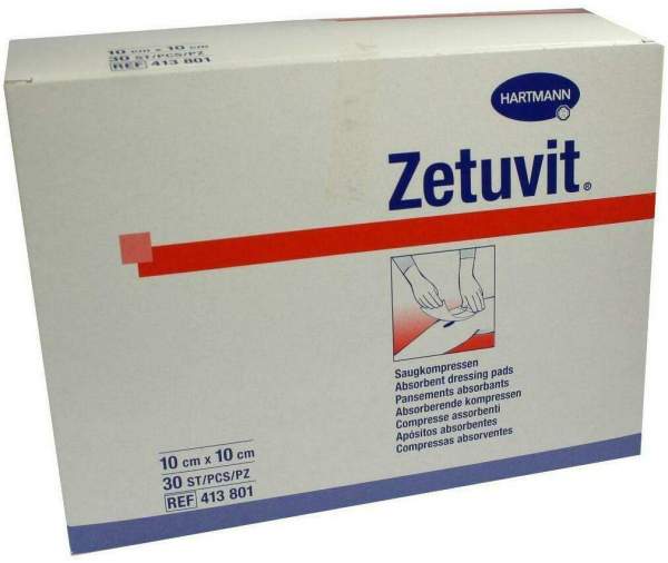Zetuvit Saugkompresse Unsteril 10 X 10 cm 30 Stück