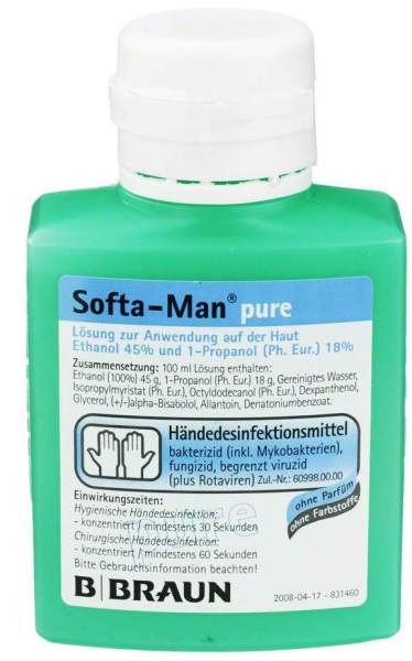 Softa Man Pure 100 ml Händedesinfektionsmittel