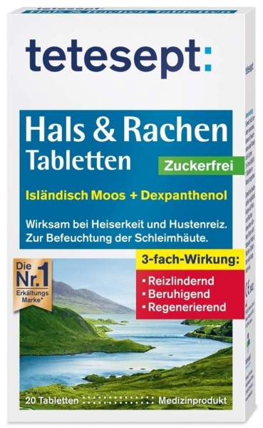 Tetesept Hals &amp; Rachen Tabletten Zuckerfrei