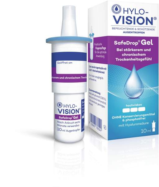 Hylo-Vision Safedrop Gel 10 ml Augentropfen
