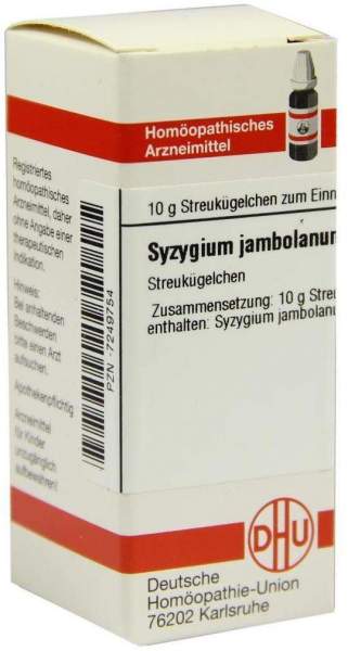 DHU Syzygium Jambolanum D4 10 g Globuli