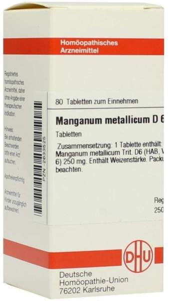 Manganum Metallicum D 6 Tabletten