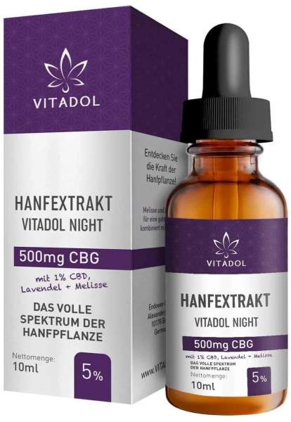 Vitadol Night Hanfextrakt 500 mg CBG 10 ml