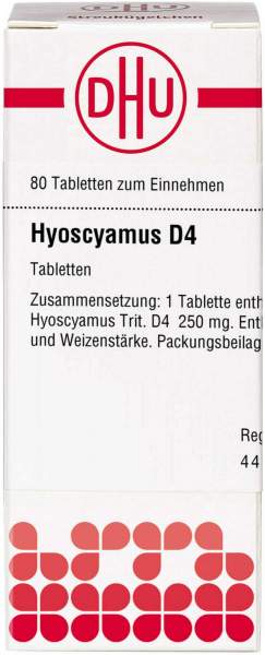 Dhu Hyoscyamus D4 80 Tabletten