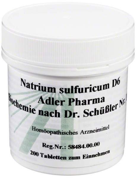 Biochemie Adler 10 Natrium Sulfuricum D6 200 Tabletten