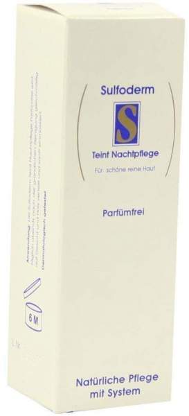 Sulfoderm S Teint Nachtpflege Parfümfrei