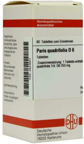 Dhu Paris Quadrifolia D6 Tabletten