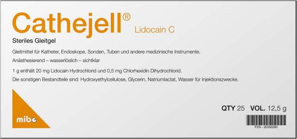 Cathejell Lidocain C steriles Gleitgel 25 x 12,5g