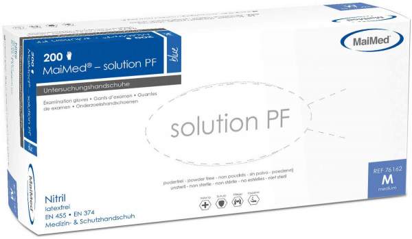 Maimed Solution Pf Handsch.Gr.M Blue 200 Stück