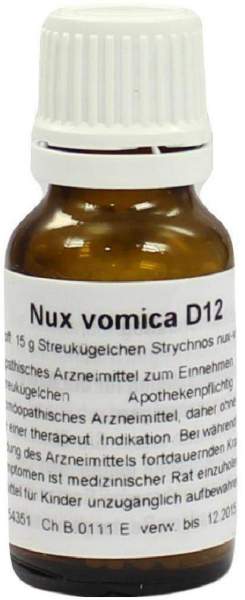 Nux Vomica D12 15 G Globuli