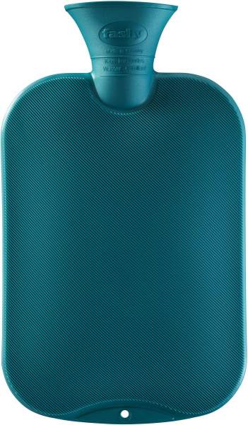 Wärmflasche, feine Halblamelle, teal 1 Stück
