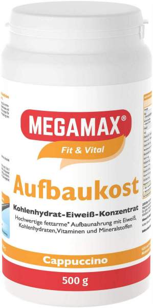 Megamax Aufbaukost Cappuccino Pulver 500g