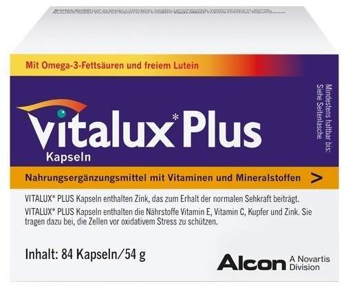 Vitalux plus Lutein Omega 3 84 Kapseln
