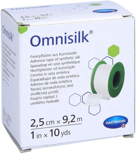 Omnisilk Fixierpflaster Kunstseide 2,5 Cmx9,2 M