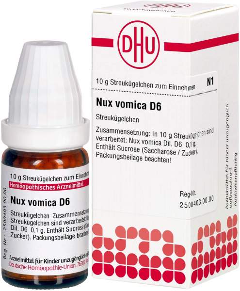 DHU Nux vomica D6 10 g Globuli