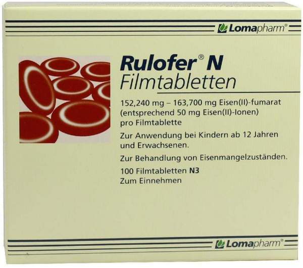 Rulofer N Filmtabletten 100 Filmtabletten